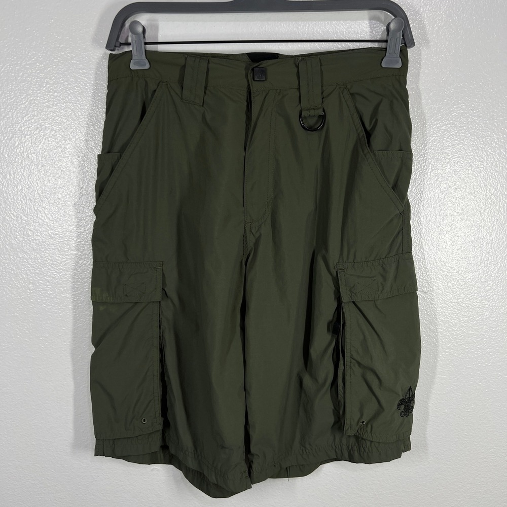 Boy Scouts Centennial Uniform Cargo Shorts Hiking Outdoor Green Adult‎ X-Small